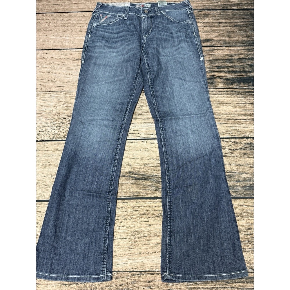 Ariat FR Jeans Womens 30 R Blue Flame Resistant Stretch DuraLight Ella NWT - Picture 3 of 6